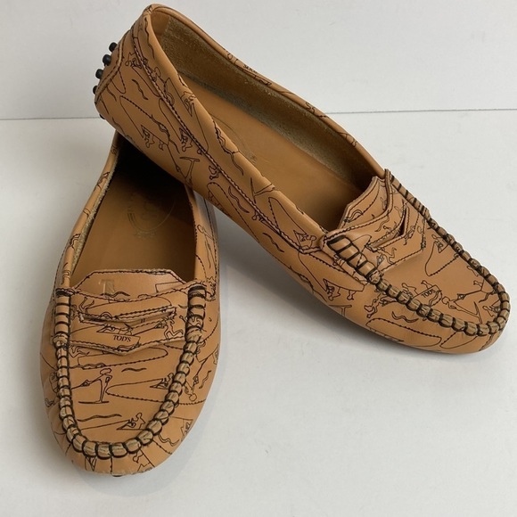 Tod's Shoes - Tod’s Women’s Gommino Leather Driving Shoes Loafer 7.5 (37.5) Boat Preppy Summer